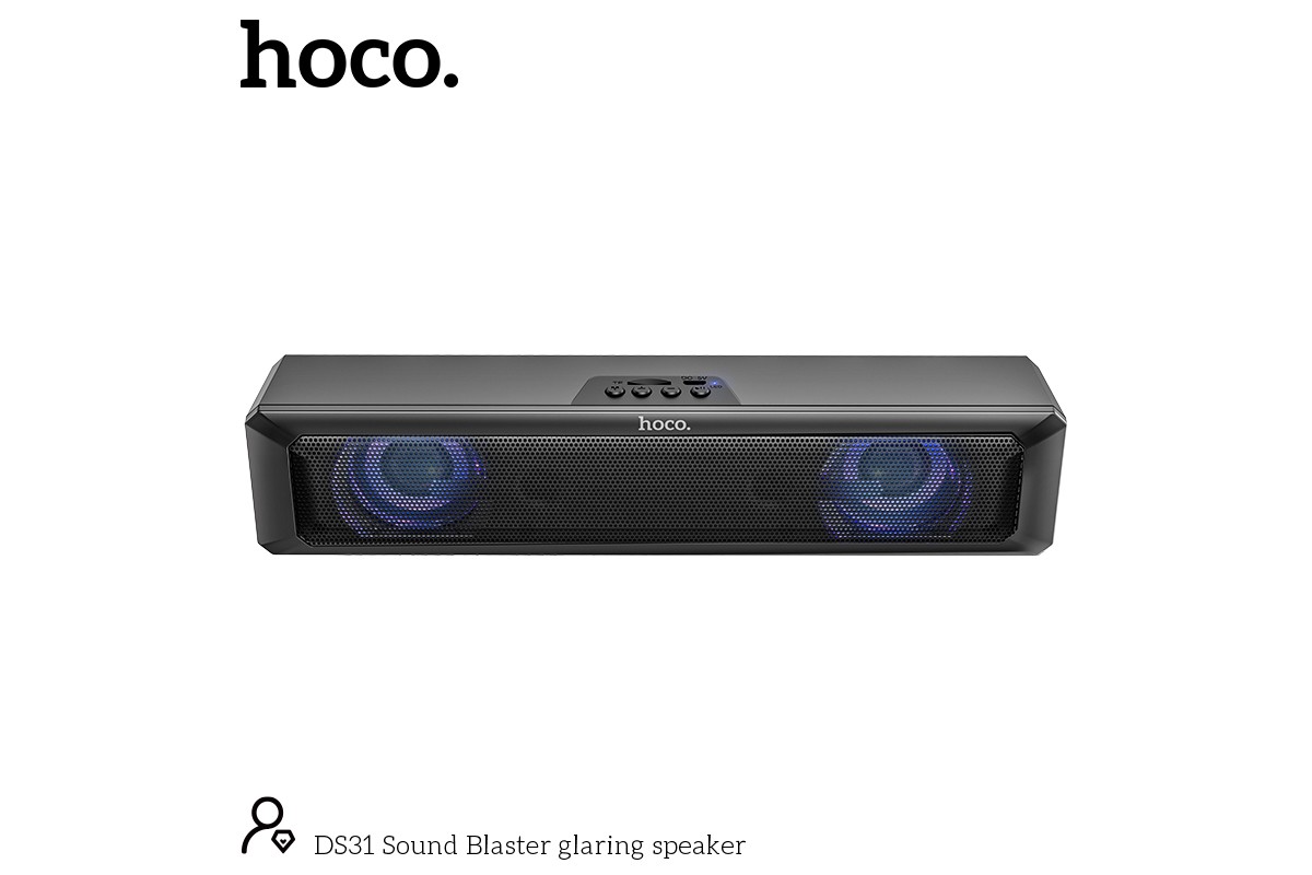 Портативная беспроводная акустика HOCO DS31 Sound Blaster glaring speaker цвет черный