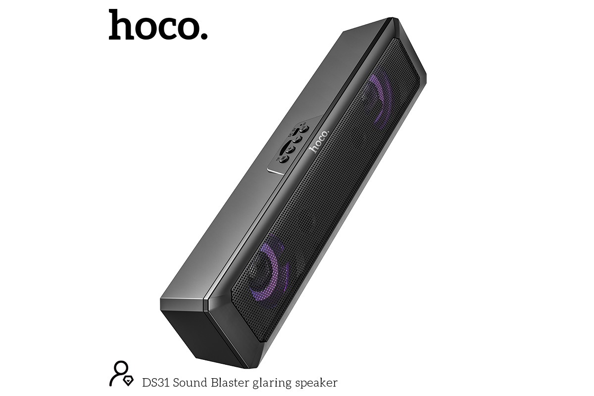 Портативная беспроводная акустика HOCO DS31 Sound Blaster glaring speaker цвет черный