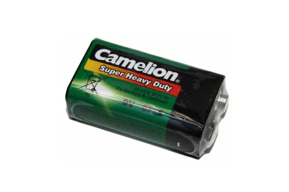 Батарея солевая Camelion 6F22 крона/1SH Super Heavy Duty цена за спайку 1 шт