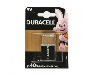Батарейка алкалиновая Duracell 6LR61 крона/1BL MN1604 (цена за блистер 1 шт)
