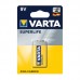 Батарея солевая VARTA 6F22 крона/1BL SUPERLIFE цена за блистер 1 шт