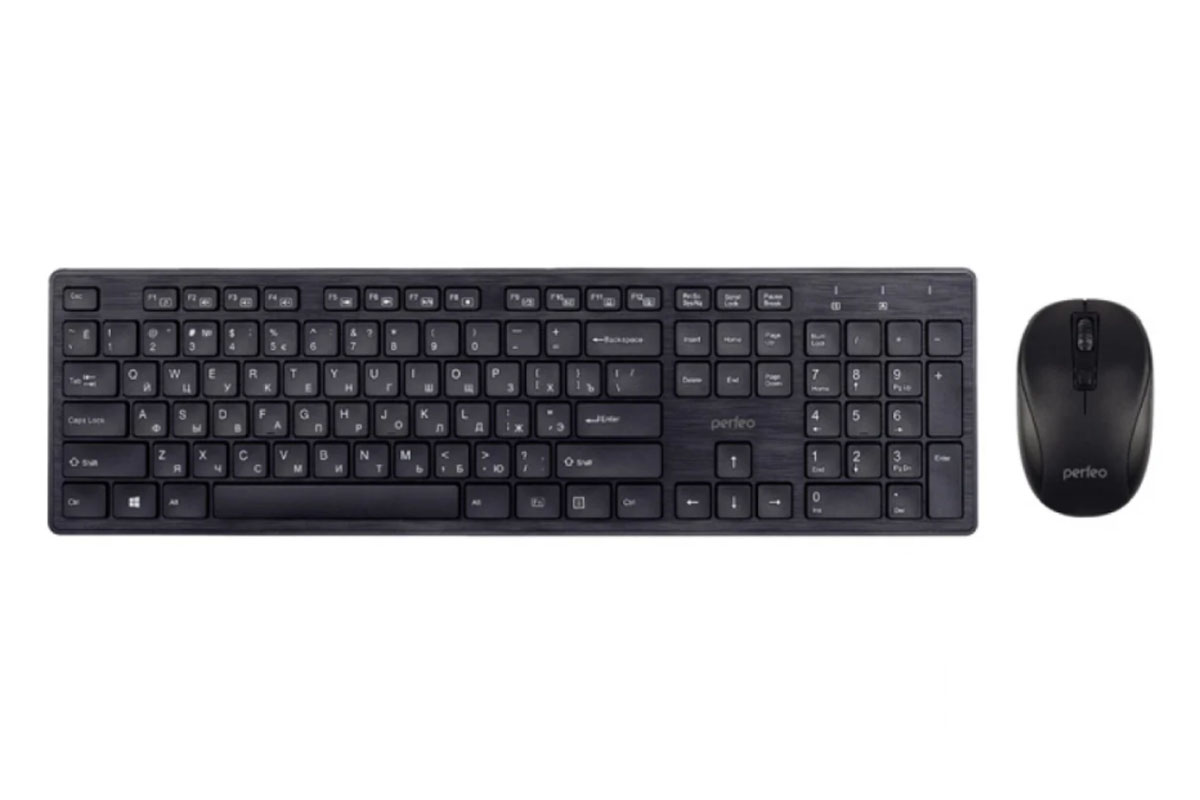 Комплект клавиатура+мышь беспроводной Perfeo "TWIN", USB PF_A4500