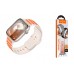 Ремешок для Apple Watch HOCO WA31 Flexible series two-color silicone strap (38/40/41 мм) звездно-белый с оранжевым