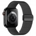 Ремешок для Apple Watch HOCO WA26 May series two-section double magnetic buckle milanese strap (42/44/45/49 мм) черный