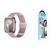 Ремешок для Apple Watch HOCO WA26 May series two-section double magnetic buckle milanese strap(42/44/45/49 мм) розовая роза