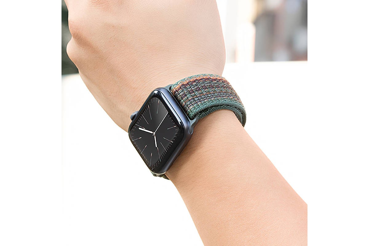 Ремешок для Apple Watch HOCO WA25 Original series nylon strap (42/44/45/49 мм) черно-синий