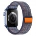 Ремешок для Apple Watch HOCO WA25 Original series nylon strap (38/40/41 мм) динамичный королевский синий с оранжевым