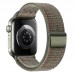 Ремешок для Apple Watch HOCO WA25 Original series nylon strap (42/44/45/49 мм)темно-зеленый с оранжевым