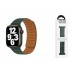 Ремешок для Apple Watch HOCO WA21 Flexible series second-generation chain magnetic silicone strap (38/40/41 мм) елово-зеленый