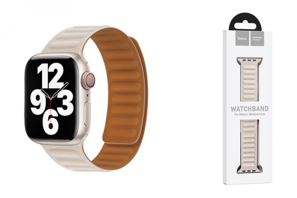 Ремешок для Apple Watch HOCO WA21 Flexible series second-generation chain magnetic silicone strap (38/40/41 мм) звездный