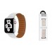 Ремешок для Apple Watch HOCO WA21 Flexible series second-generation chain magnetic silicone strap (42/44/45/49 мм) белый