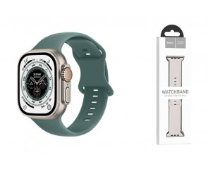 Ремешок для Apple Watch HOCO WA15 Flexible series 8-character buckle solid color silicone strap (42/44/45/49 мм) люцерна