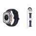 Ремешок для Apple Watch HOCO WA15 Flexible series 8-character buckle solid color silicone strap (42/44/45/49 мм) полночно синий