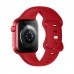Ремешок для Apple Watch HOCO WA15 Flexible series 8-character buckle solid color silicone strap (38/40/41 мм) большой красный