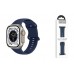 Ремешок для Apple Watch HOCO WA15 Flexible series 8-character buckle solid color silicone strap (38/40/41 мм) морская синева