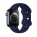 Ремешок для Apple Watch HOCO WA15 Flexible series 8-character buckle solid color silicone strap (38/40/41 мм) морская синева