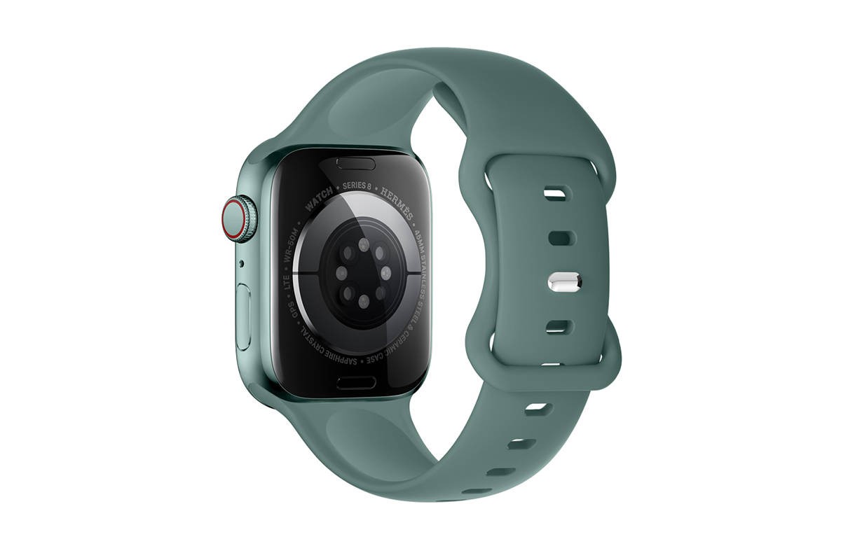 Ремешок для Apple Watch HOCO WA15 Flexible series 8-character buckle solid color silicone strap (38/40/41 мм) люцерна