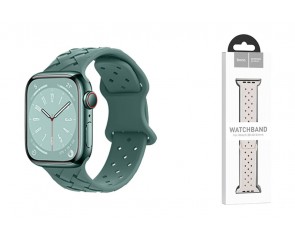 Ремешок для Apple Watch HOCO WA16 Flexible series bamboo pattern solid color silicone strap (38/40/41 мм) люцерна