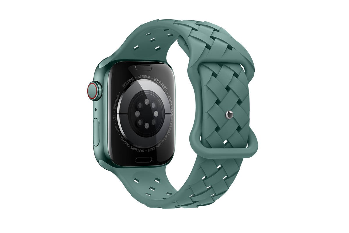 Ремешок для Apple Watch HOCO WA16 Flexible series bamboo pattern solid color silicone strap (38/40/41 мм) люцерна