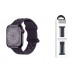 Ремешок для Apple Watch HOCO WA16 Flexible series bamboo pattern solid color silicone strap (38/40/41 мм) малиновая вишня