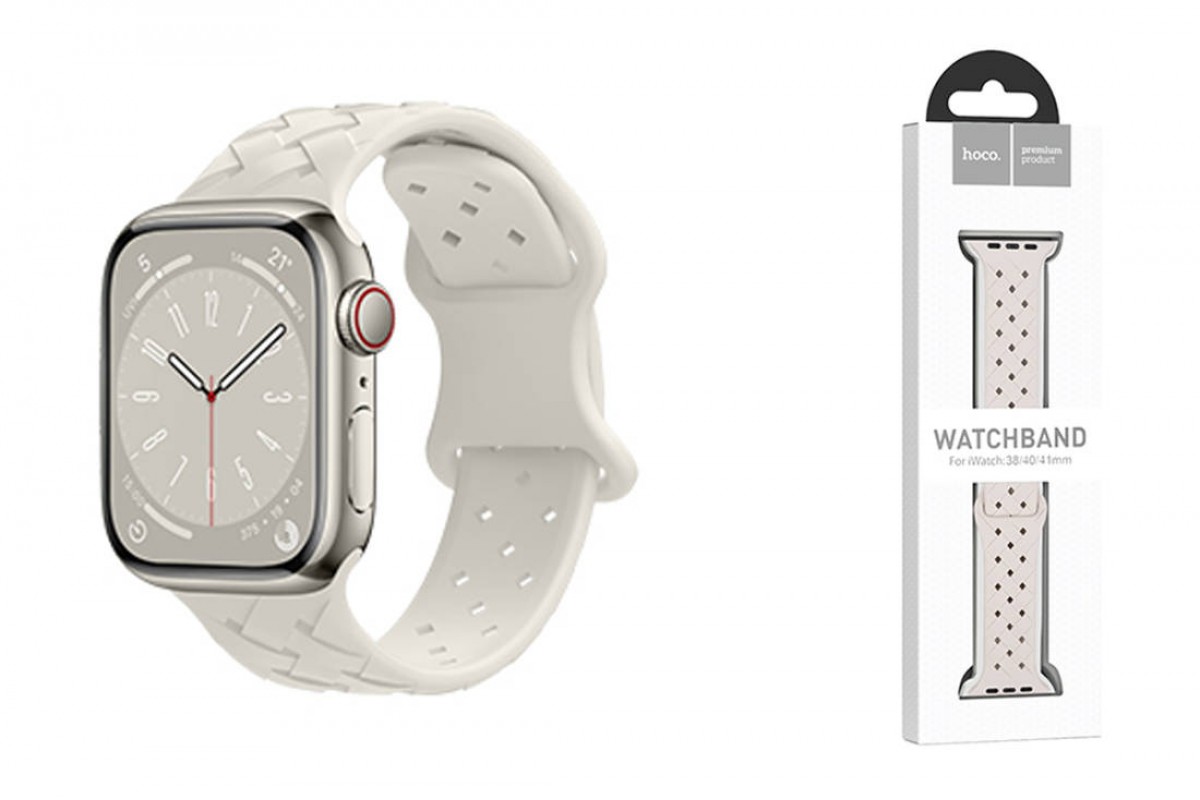 Ремешок для Apple Watch HOCO WA16 Flexible series bamboo pattern solid color silicone strap (42/44/45/49 мм) звездный