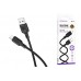 Кабель USB - MicroUSB BOROFONE BX113 2,4A (черный) 1м силиконовый