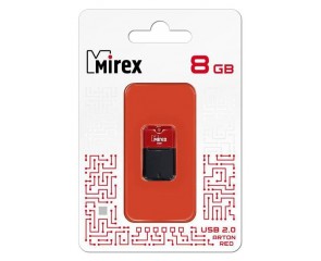 Флешка USB 2.0 Mirex ARTON RED 8GB (ecopack) Флешка USB 2.0 Mirex ARTON RED 8GB (ecopack)