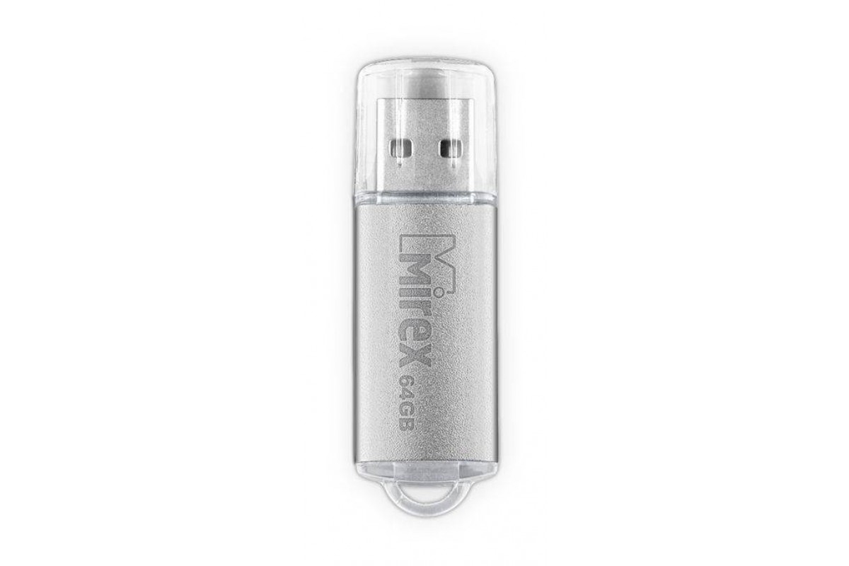Флешка USB 2.0 Mirex UNIT SILVER 64GB (ecopack)