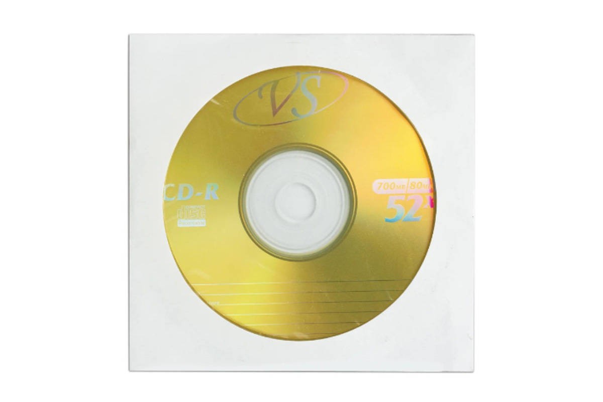 CD-R VS 80 52x конверт (цена за 5 дисков)