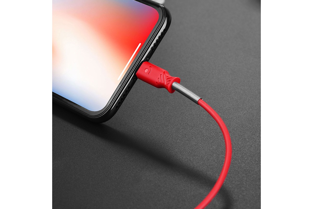 Кабель для iPhone HOCO X24 Pisces charging data cable 1м красный