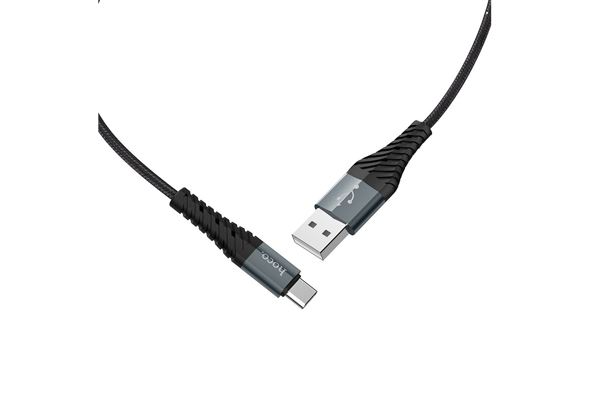Кабель USB HOCO X38 Cool Charging data cable for Type-C(L=0.25M) (черный)