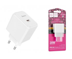 Сетевое зарядное устройство USB-C HOCO CS13A Ocean PD20W (белый)