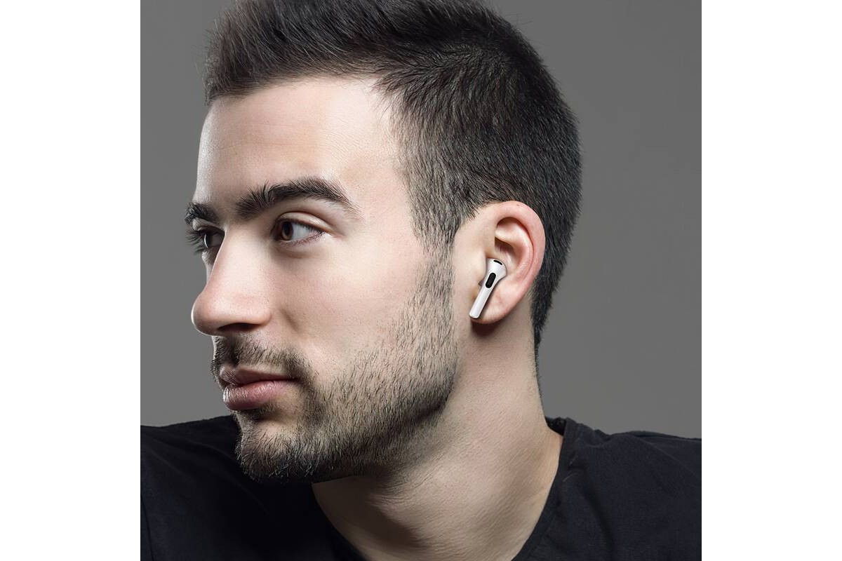 Наушники вакуумные беспроводные HOCO EW76 True wireless stereo headset (белый)