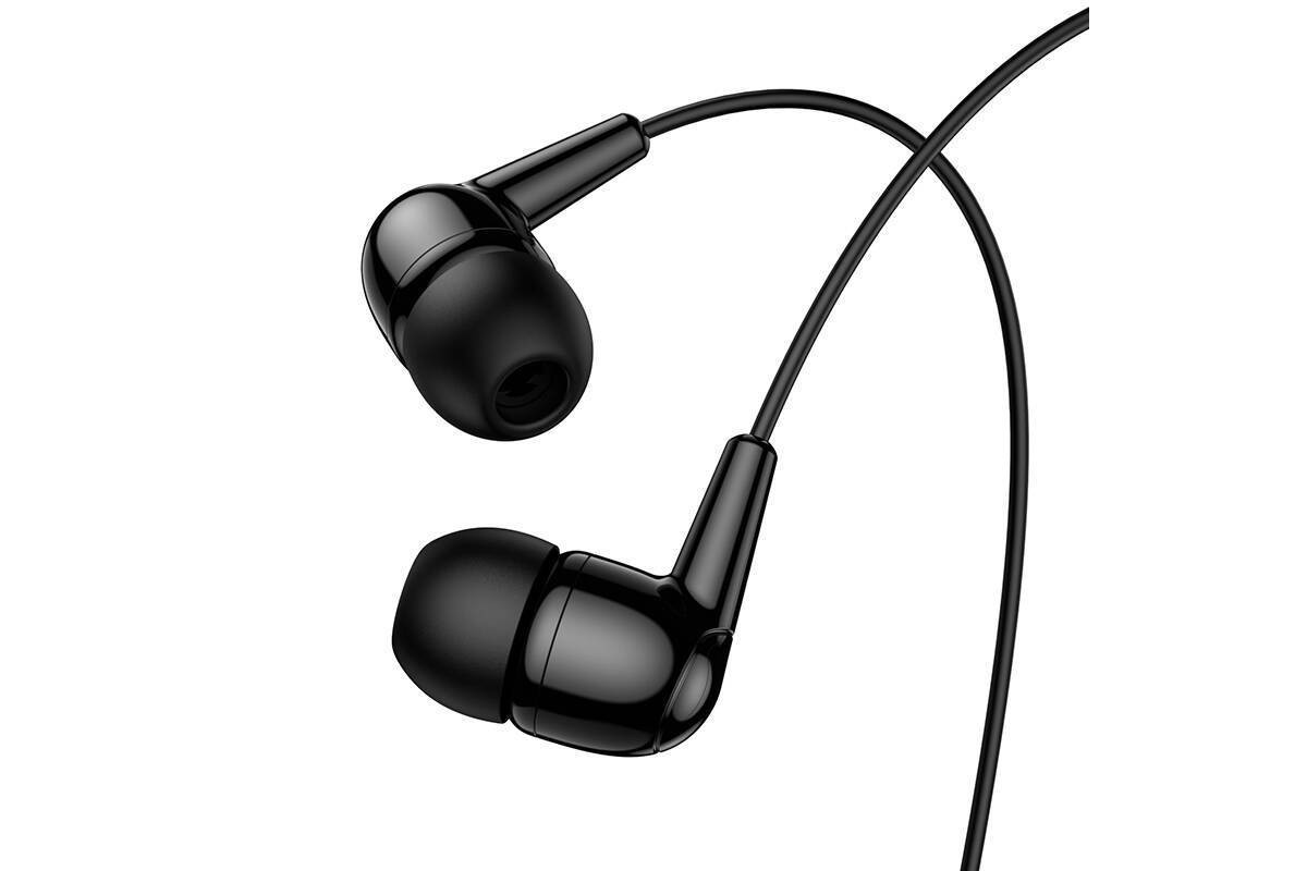 Наушники вакуумные проводные HOCO M97 Enjoy universal digital earphones with microphone штекер Type-C (черный)