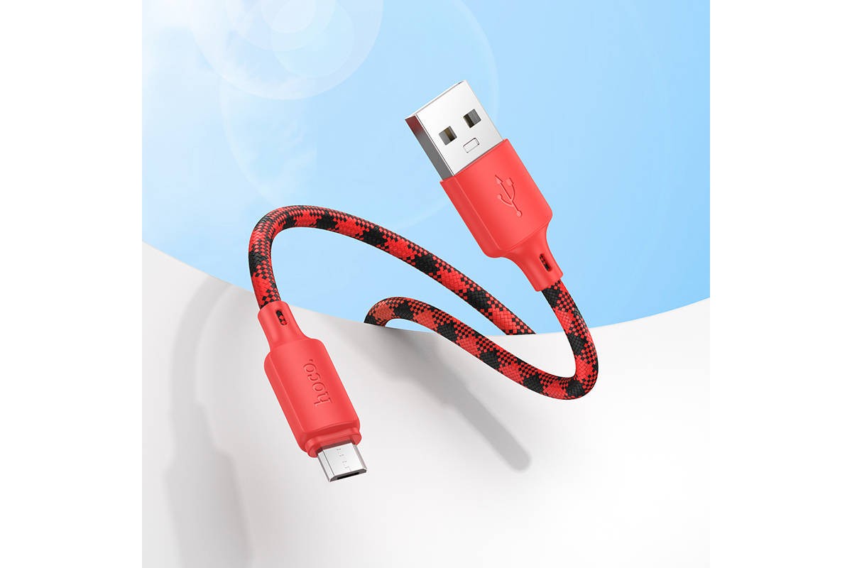 Кабель USB - MicroUSB HOCO X116 Meridian (фиолетовый градиент)