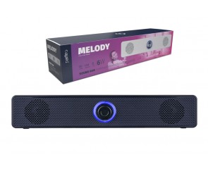 Портативная беспроводная колонка Perfeo "MELODY", мощность 6 Вт, USB, пластик, черный PF_A4435