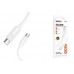 Кабель USB Type-C - USB Type-C BOROFONE BX123/ 1m/ 60W/ белый силиконовый