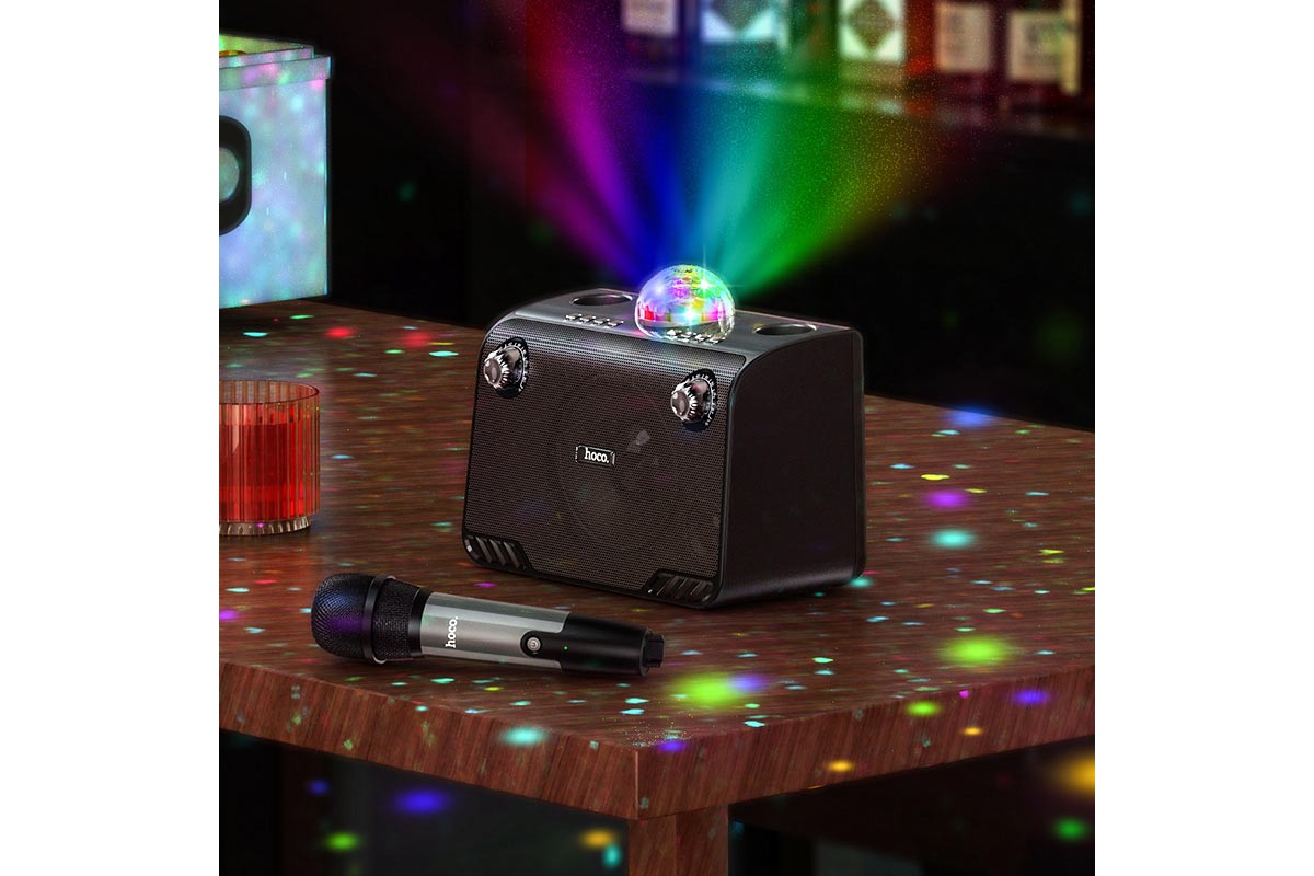 Портативная беспроводная акустика HOCO BS41 Warm sound sports wireless speaker цвет черный