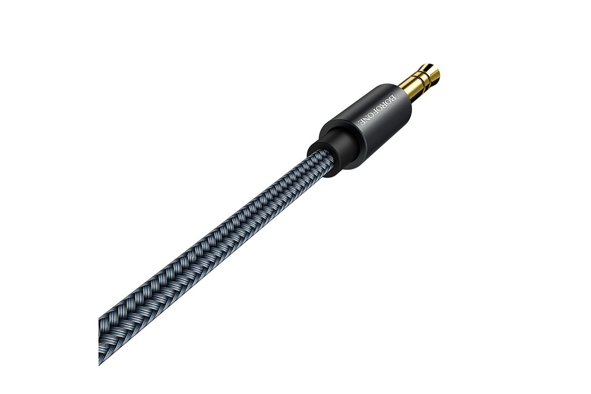 Кабель удлинитель BOROFONE BL3 AUX Audio cable 3.5 1 метр черный