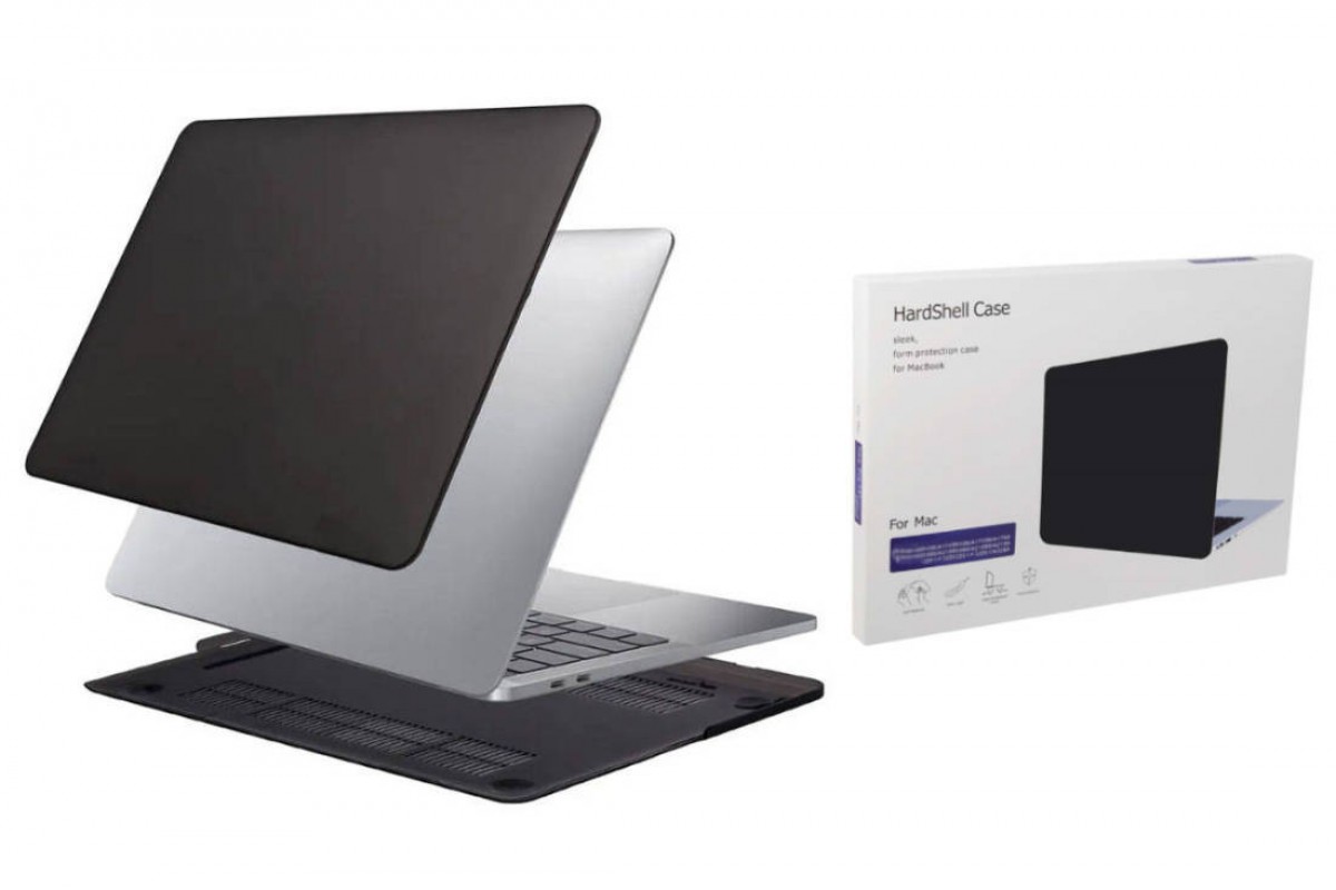 Защитный кейс для ноутбука Case MacBook 16pro A2141 (черный, матовый)