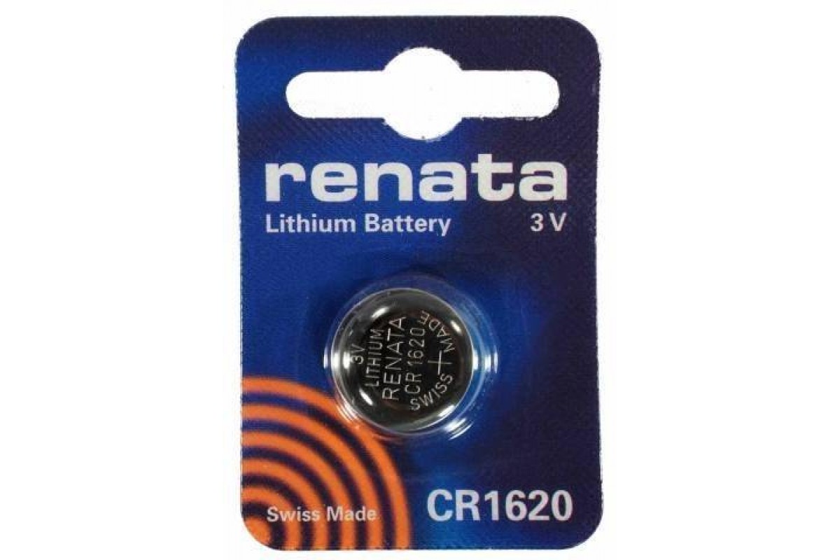 Батарейка литиевая Renata CR1620 BL1 блистер цена за 1 шт (Швейцария)