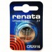 Батарейка литиевая Renata CR2016 BL1 блистер цена за 1 шт (Швейцария)