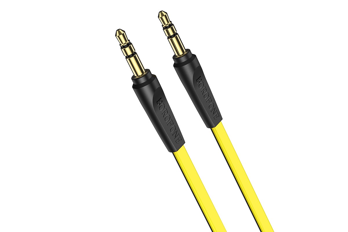 Кабель удлинитель BOROFONE BL6 AUX Audio cable 3.5 1 метр желтый