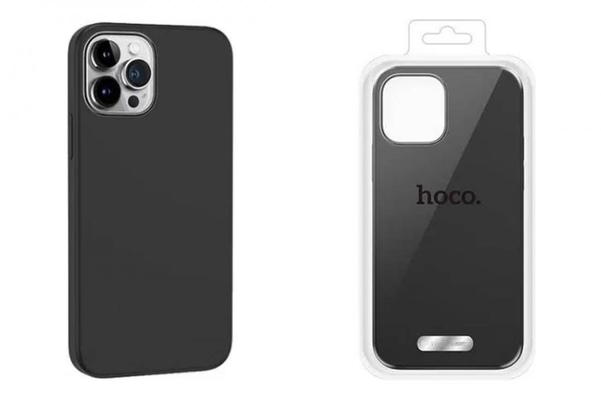 Чехол для телефона iPhone 15 Pro HOCO Pure series silicone magnetic case тонкий (черный)