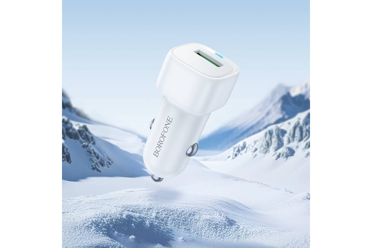 Автомобильное зарядное устройство BOROFONE BZ34 Cloud QC3.0 (белый) Автомобильное зарядное устройство BOROFONE BZ34 Cloud QC3.0 (белый)