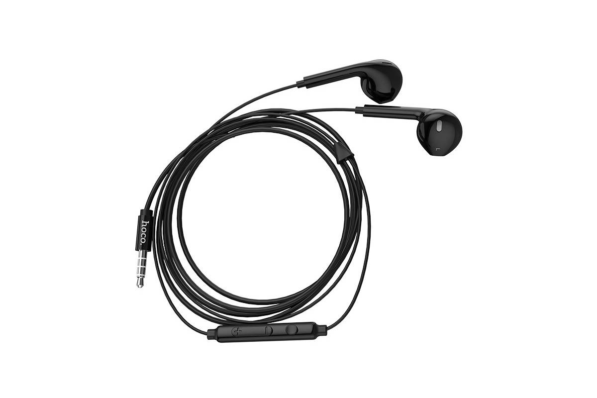 Гарнитура HOCO M55 Memory sound wire control earphones with mic черная