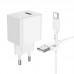 Сетевое зарядное устройство USB + кабель Type-C BOROFONE BAS11A Erudite (черный)