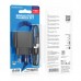 Сетевое зарядное устройство USB + кабель Type-C BOROFONE BAS11A Erudite (черный)