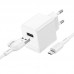 Сетевое зарядное устройство USB + кабель MicroUSB BOROFONE BAS11A Erudite (белый)