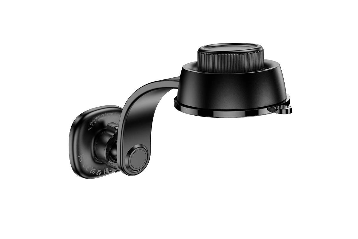 Держатель автомобильный для телефона HOCO HW31 Crown магнитный с беспроводной зарядкой на панель черный